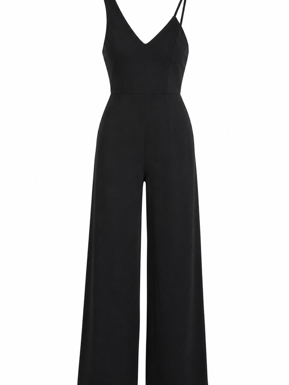 New with tags Olia black wide-leg jumpsuit, size Medium.